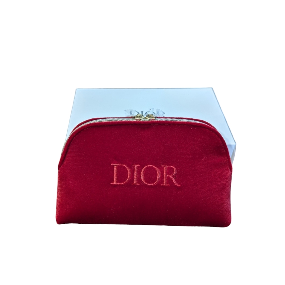 Dior Half Moon Red Velvet Limited Edition Pouch TROUSSE ROUGE